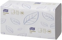 Handdoek Tork H2 Xpress Premium multifold 2-laags 212x340mm 21x110 vel wit 100288-1