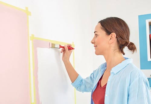 Afplaktape tesa®  Economy 50mx19mm geel-3