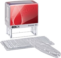 Tekststempel Colop Printer 30/1 personaliseerbaar 5regels 47x18mm