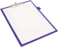 Klembord Quantore A4 staand PVC blauw met 100mm klem + penlus-3