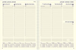 Kantoor- en bureauagenda's weekoverzicht met spiraal