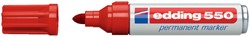 Viltstift edding 550 rond 3-4mm rood