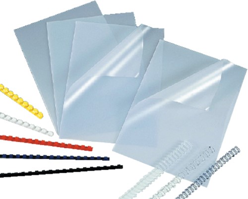 Voorblad GBC A4 PVC 180micron transparant 100 stuks-2