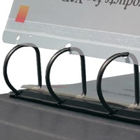 Opbergstrip Djois filestrip A4 295mm 2/4rings transparant 50 stuks-1