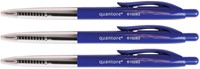 Balpen Quantore drukknop blauw 10 stuks-3