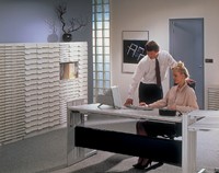 Stapelcassette Djois met ordnerplateau grijs-3
