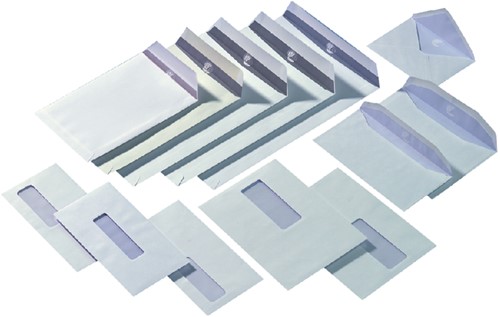 Envelop Quantore 110x220mm venster 3x10cm rechts zelfklevend 500 stuks-3