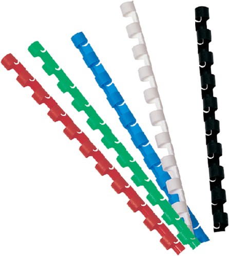 Bindrug GBC 8mm 21rings A4 blauw 100 stuks-3