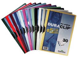 Mappen met klemmechaniek