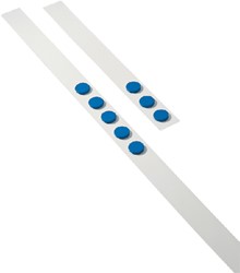 Wandlijst Desq 100cm met 5 blauwe magneten 32mm