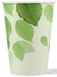 Koffiebekers PE vrij Green Life - 7oz / 180cc - FSC Mix  