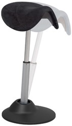 Zadelkruk Euroseats Lugo zwart (zit-sta kruk)