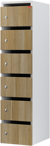 Van Esch Aquarius HP postvakkenkast - Pfleiderer hout decor - 6 Vakken (HP-1306)