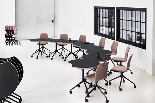 HOWE AS100 stoel - Blauw - C32U - Zwart - B7-2