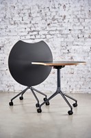 HOWE AS400 tafel - Zwart - Satijnwit - B31 - Satijnzwart - B6-2