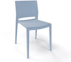 Bakhita terrasstoel blauw