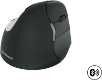 BakkerElkhuizen Evoluent4 muis zwart Bluetooth (rechtshandig) for MAC