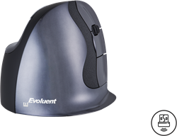 BakkerElkhuizen Evoluent D muis groot draadloos