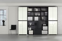 Palmberg Select kast in het wit met deuren en open vlakken