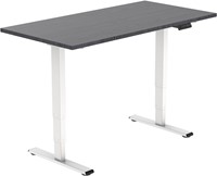 Euroseats Economy elektrisch zit-sta bureau - 120 x 80 cm - Shadow Eik (T608) - Wit (RAL9016)