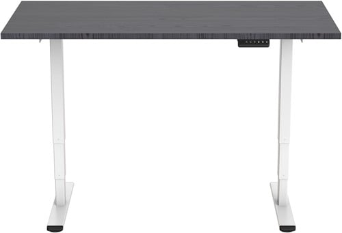 Euroseats Economy elektrisch zit-sta bureau - 180 x 80 cm - Shadow Eik (T608) - Wit (RAL9016)-2