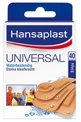 HANSAPLAST PLEISTER UNIVERSAL - WATER BESTENDIG - 40 STUKS