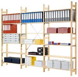 Aanbouw massiefhouten legbord stellingsysteem 30DX200HX103B