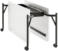 HOWE Folding Surfaces - vergadertafel - 150 x 160 cm - Zonder - Wit (Melamine) - M310-2