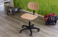 Werkstoel H160 hout-3