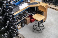 Werkstoel H200 hout-3