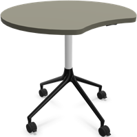 HOWE AS400 tafel - Donkergrijs - Satijnwit - B31 - Satijnzwart - B6