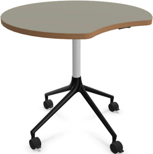 HOWE AS400 tafel - Donkergrijs (zichtbaar hout) - Satijnwit - B31 - Satijnzwart - B6