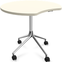 HOWE AS400 tafel - Wit - Satijnwit - B31 - Gepolijst aluminium - BS1