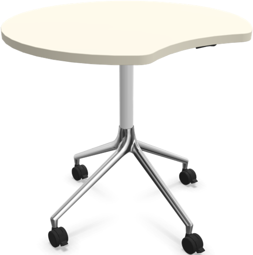 HOWE AS400 tafel - Wit - Satijnwit - B31 - Gepolijst aluminium - BS1