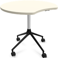 HOWE AS400 tafel - Wit - Satijnwit - B31 - Satijnzwart - B6
