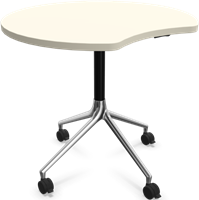 HOWE AS400 tafel - Wit - Zwart - B7 - Gepolijst aluminium - BS1