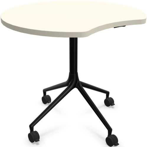 HOWE AS400 tafel - Wit - Satijnzwart - B6 - Zwart - B7