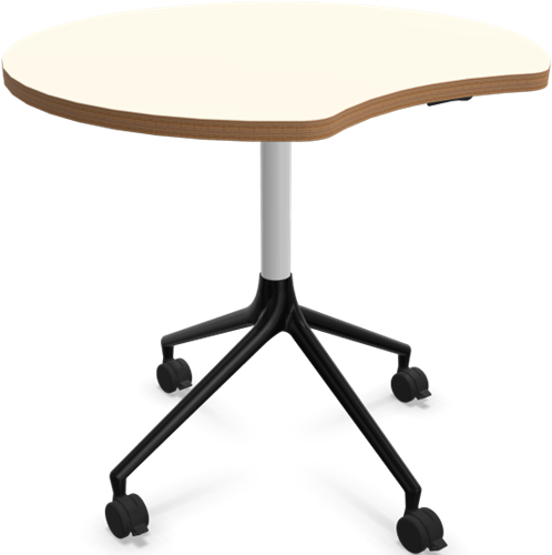 HOWE AS400 tafel - Wit (zichtbaar hout) - Satijnwit - B31 - Zwart - B7