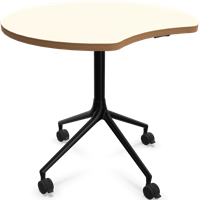 HOWE AS400 tafel - Wit (zichtbaar hout) - Zwart - B7 - Satijnzwart - B6