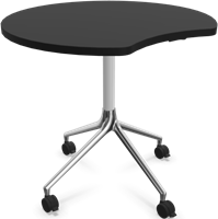 HOWE AS400 tafel - Zwart - Satijnwit - B31 - Gepolijst aluminium - BS1