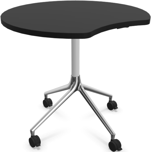HOWE AS400 tafel - Zwart - Satijnwit - B31 - Gepolijst aluminium - BS1