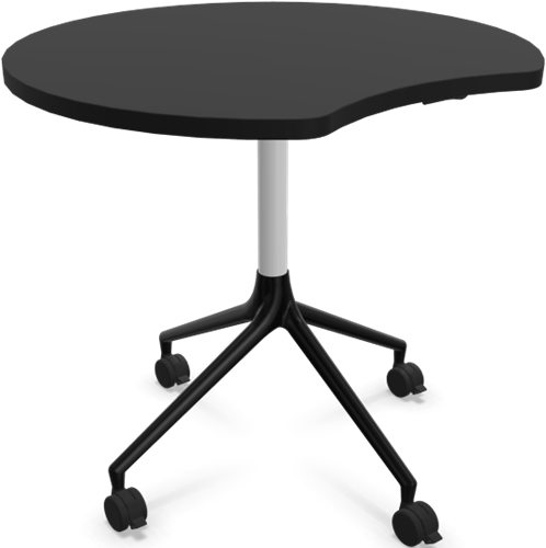 HOWE AS400 tafel - Zwart - Satijnwit - B31 - Satijnzwart - B6