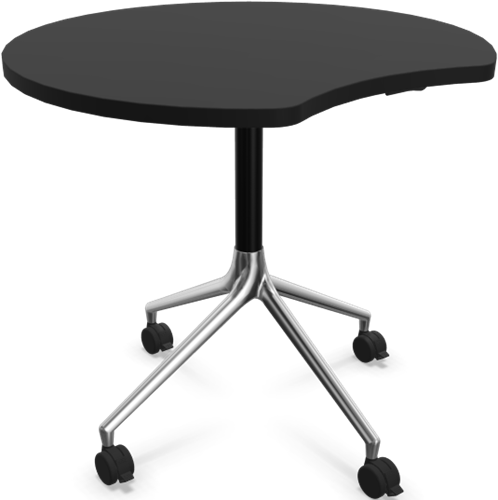 HOWE AS400 tafel - Zwart - Zwart - B7 - Gepolijst aluminium - BS1