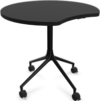 HOWE AS400 tafel - Zwart - Zwart - B7 - Satijnzwart - B6