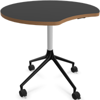 HOWE AS400 tafel - Zwart (zichtbaar hout) - Satijnwit - B31 - Satijnzwart - B6