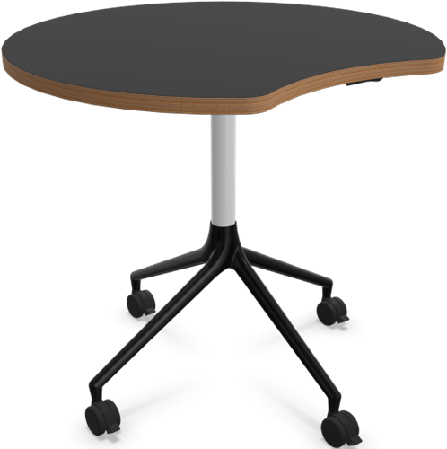 HOWE AS400 tafel - Zwart (zichtbaar hout) - Satijnwit - B31 - Satijnzwart - B6