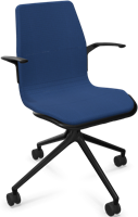 HOWE AS100 armstoel - Blauw - C32U - Zwart - B7