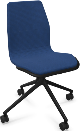 HOWE AS100 stoel - Blauw - C32U - Zwart - B7