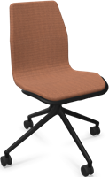 HOWE AS100 stoel - Bruin - C14U - Satijnzwart - B6