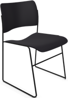 HOWE 40/4 stoel - Zonder bekleding - Geen - Zwart - B7 - Zwart - PA200